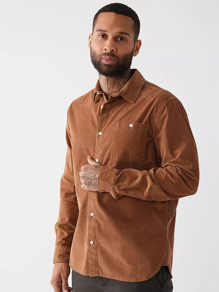 KNOWLEDGE COTTON APPAREL | Chemise coupe regular | Camel