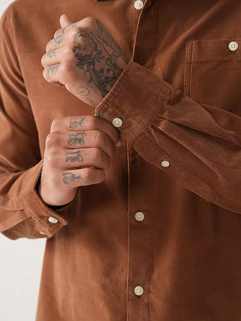 KNOWLEDGE COTTON APPAREL | Chemise coupe regular | Camel
