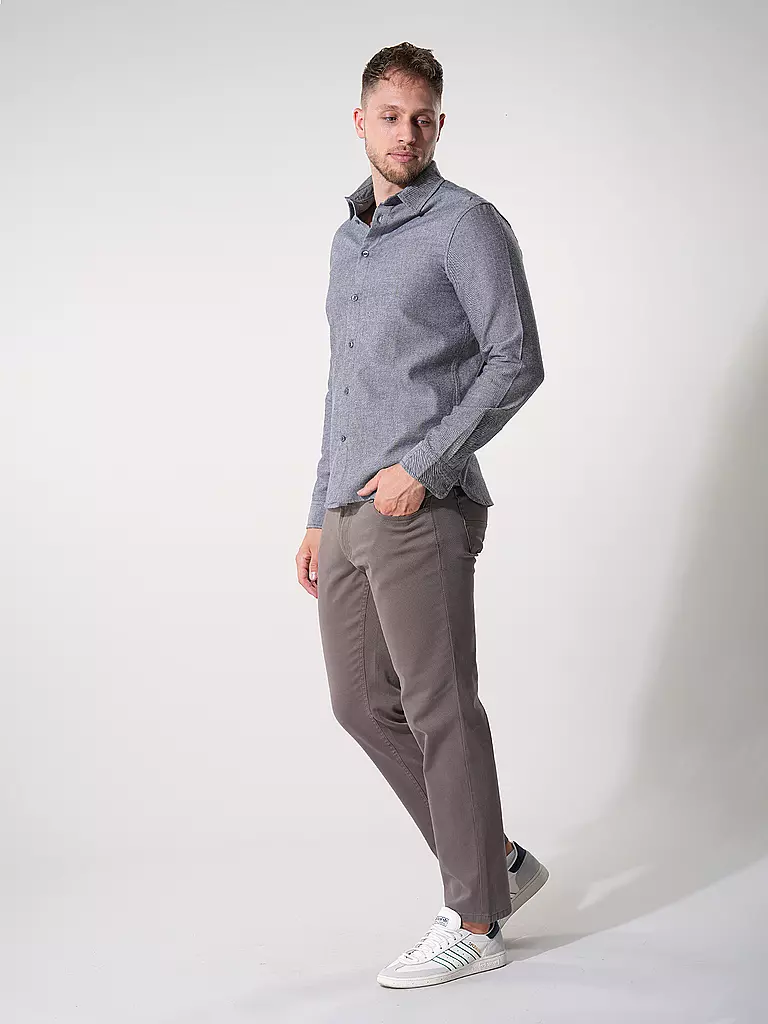KNOWLEDGE COTTON APPAREL | Chemise en flanelle slim fit | grau