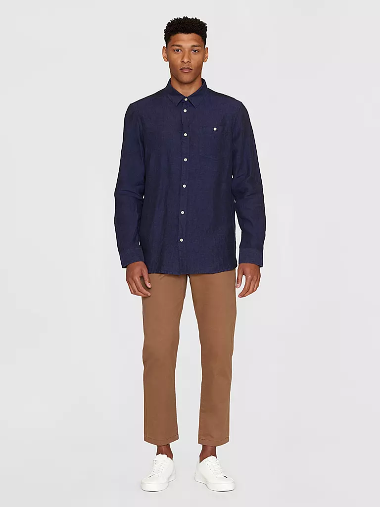 KNOWLEDGE COTTON APPAREL | Chemise en lin | blau