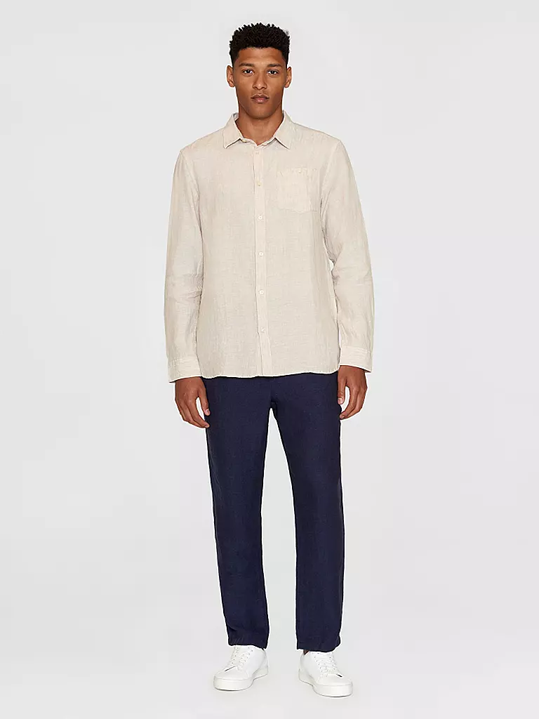 KNOWLEDGE COTTON APPAREL | Chemise en lin | beige