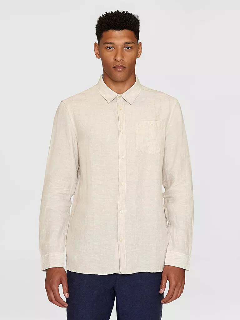 KNOWLEDGE COTTON APPAREL | Chemise en lin | beige