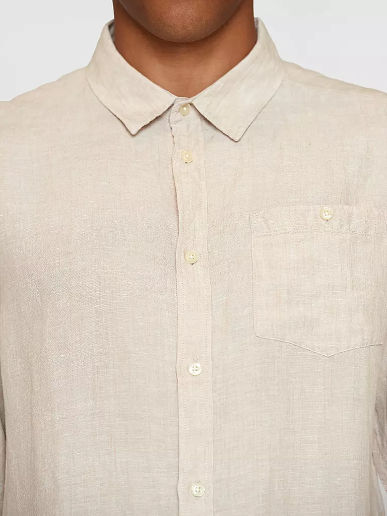 KNOWLEDGE COTTON APPAREL | Chemise en lin | beige
