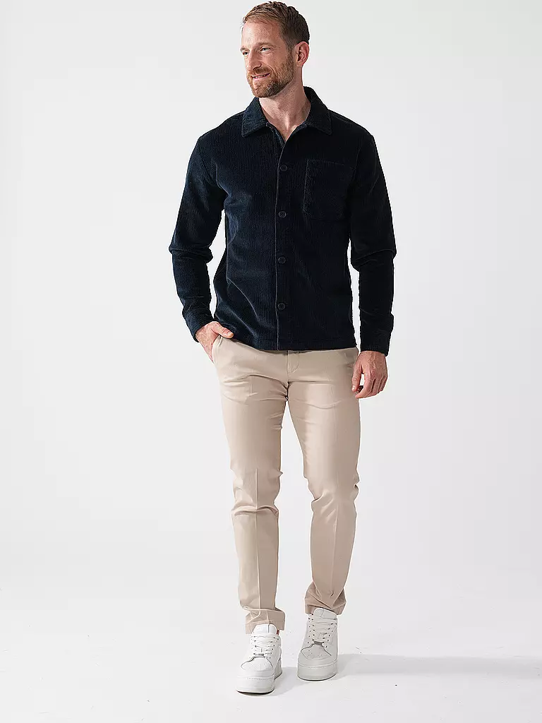 KNOWLEDGE COTTON APPAREL | Cord Overshirt | Bleu