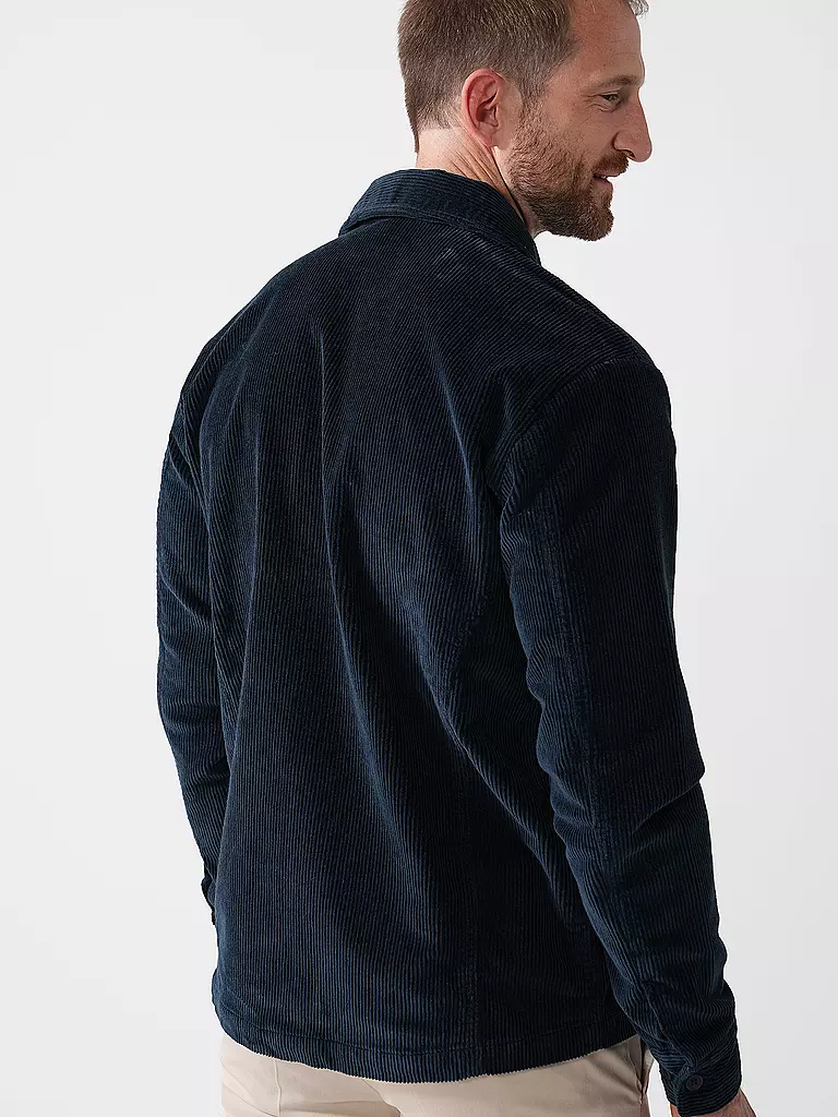 KNOWLEDGE COTTON APPAREL | Cord Overshirt | Bleu