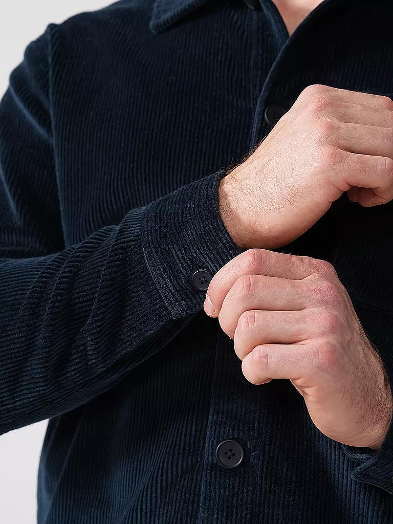 KNOWLEDGE COTTON APPAREL | Cord Overshirt | Bleu