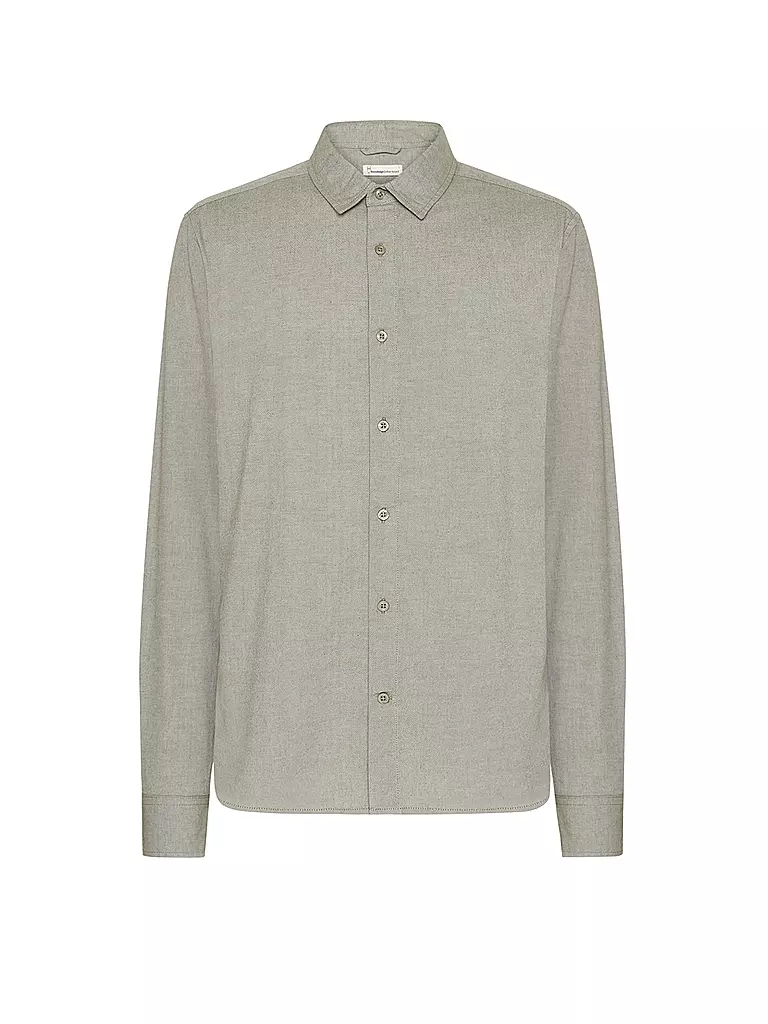 KNOWLEDGE COTTON APPAREL | Hemd Regular Fit  | Olive