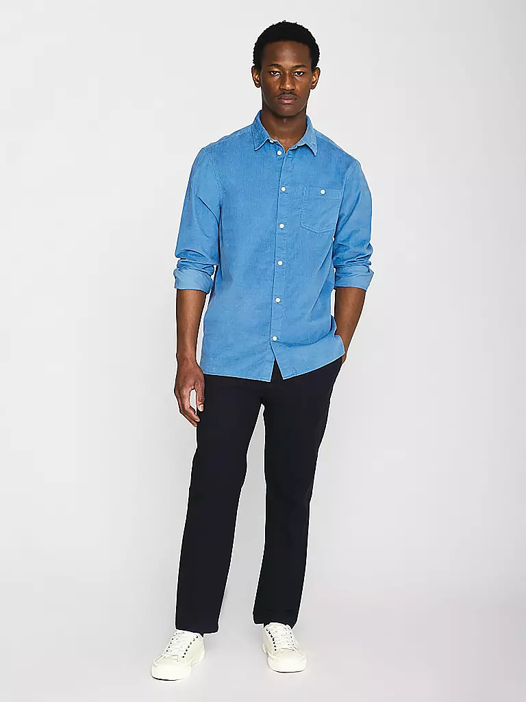 KNOWLEDGE COTTON APPAREL | Hemd Regular Fit | Bleu clair