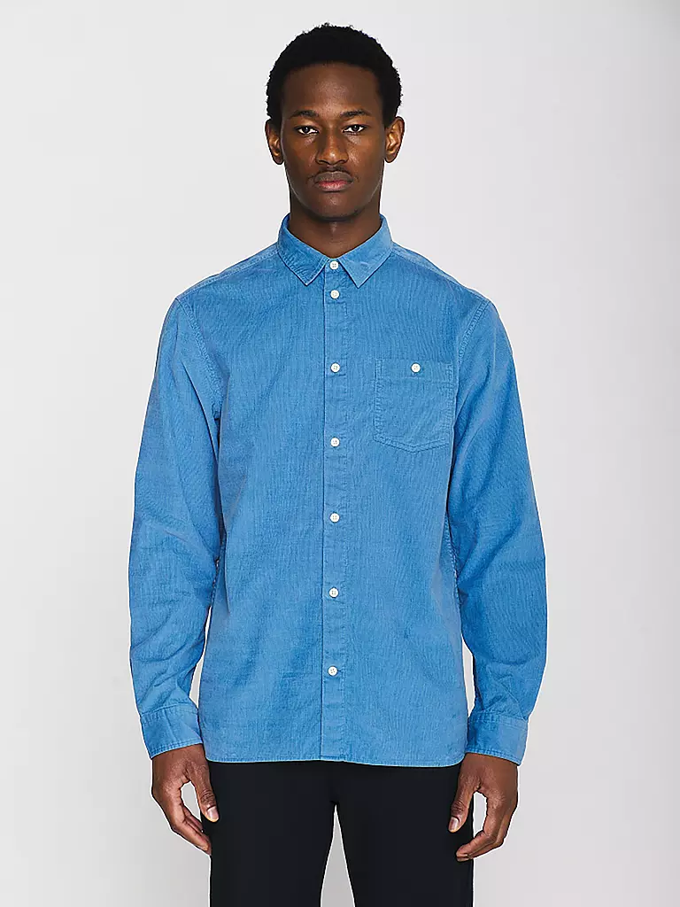 KNOWLEDGE COTTON APPAREL | Hemd Regular Fit | Bleu clair