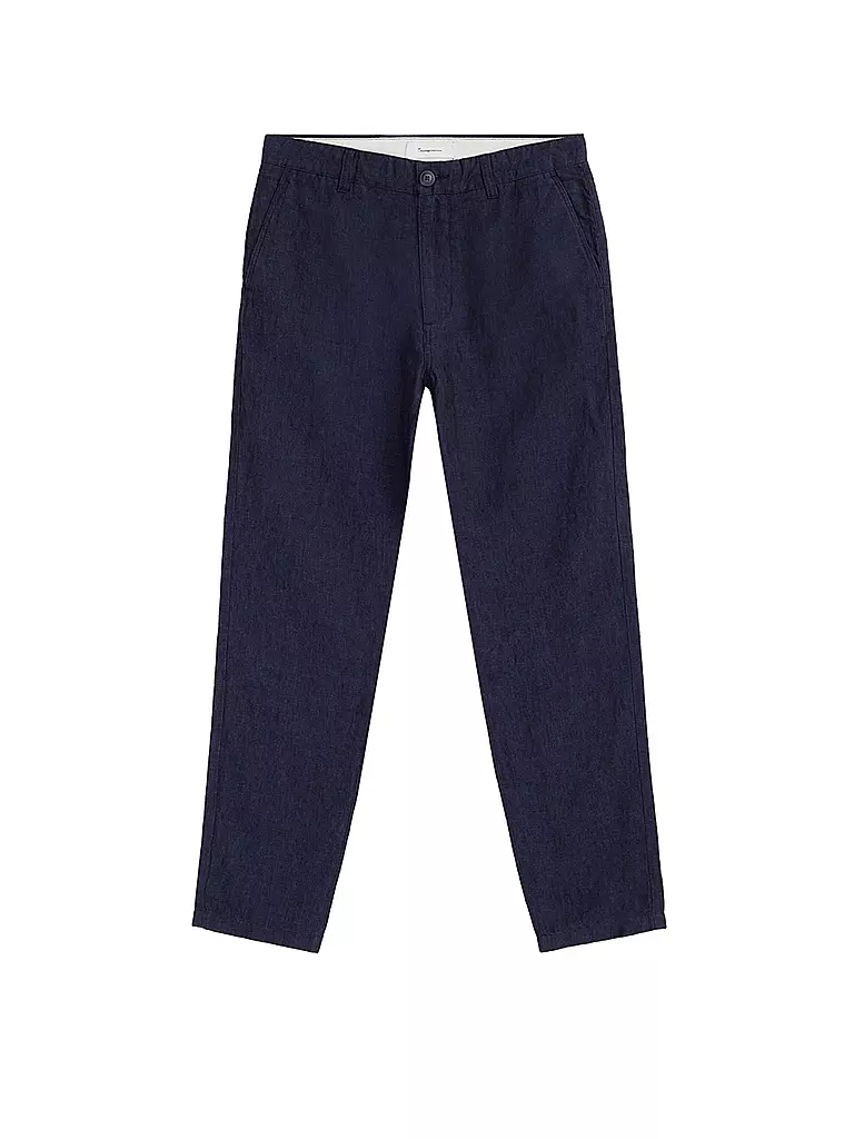 KNOWLEDGE COTTON APPAREL | Leinenchino Loose Fit CHUCK | Bleu