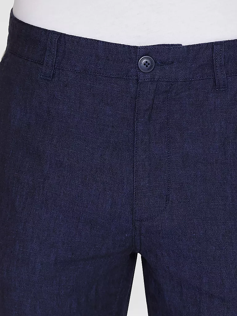 KNOWLEDGE COTTON APPAREL | Leinenchino Loose Fit CHUCK | Bleu
