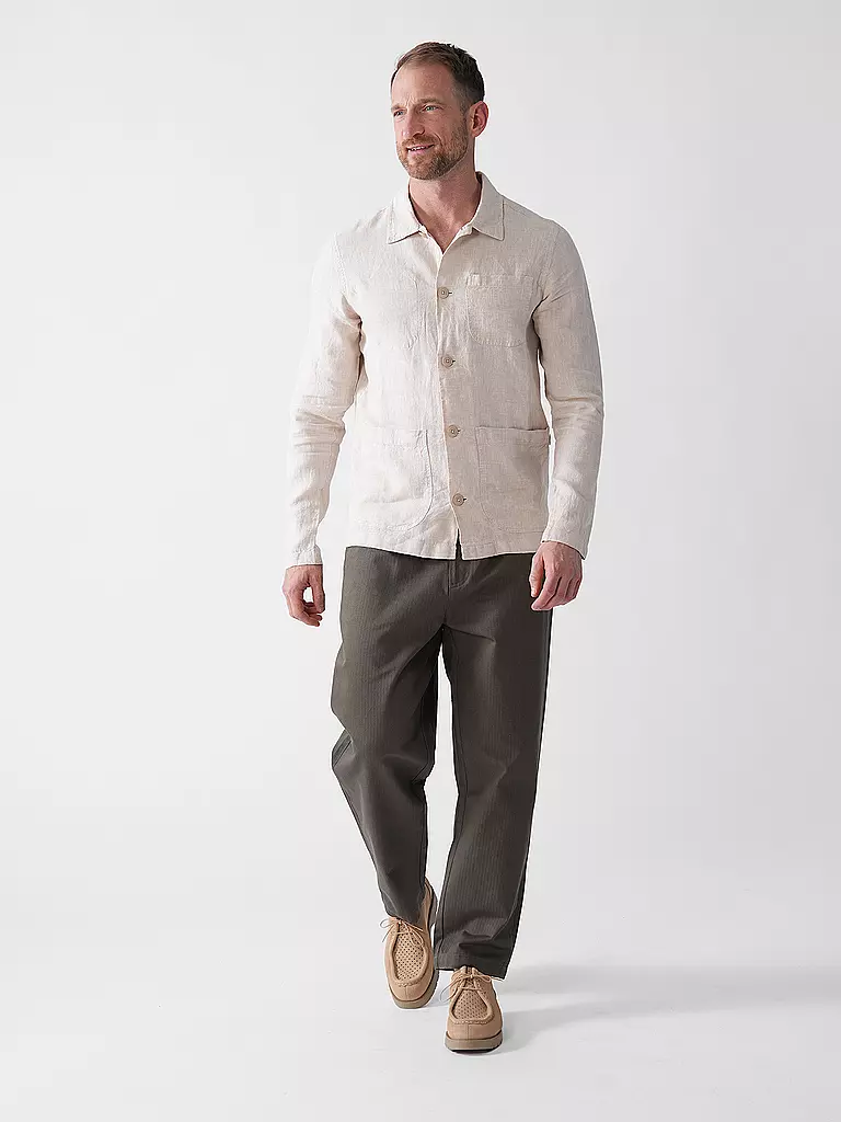 KNOWLEDGE COTTON APPAREL | Overshirt | beige