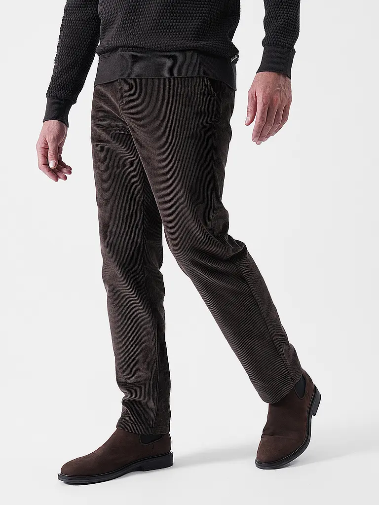 KNOWLEDGE COTTON APPAREL | Pantalon en velours côtelé CHUCK | braun