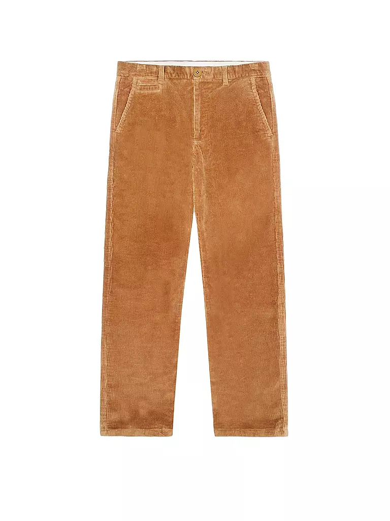 KNOWLEDGE COTTON APPAREL | Pantalon en velours côtelé coupe droite CHUCK | Camel