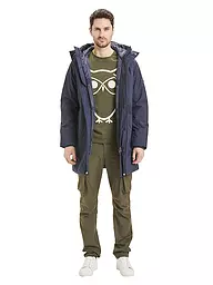 KNOWLEDGE COTTON APPAREL | Softshell Parka | Bleu