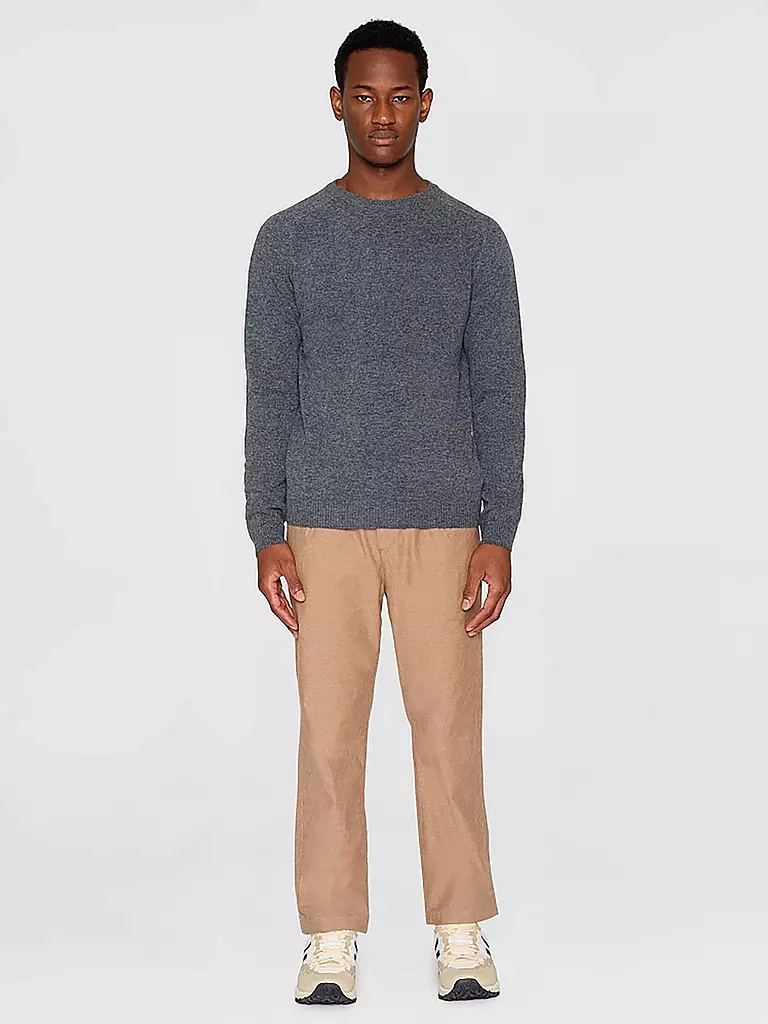 KNOWLEDGE COTTON APPAREL | Pull FIELD | grau
