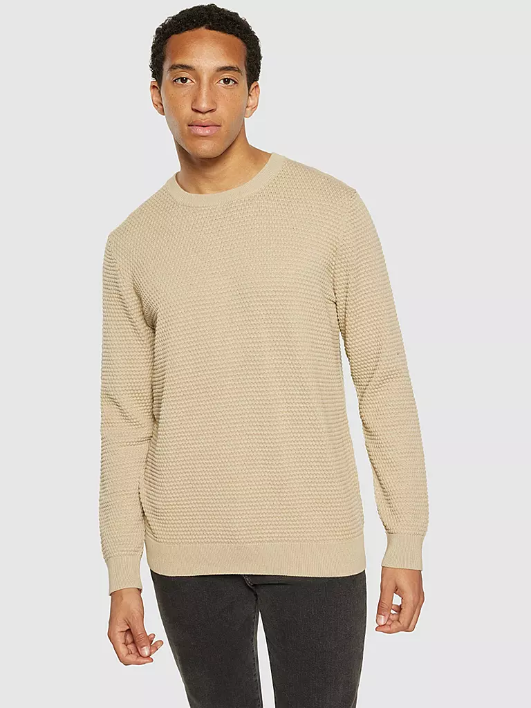 KNOWLEDGE COTTON APPAREL | Pull VAGN | beige