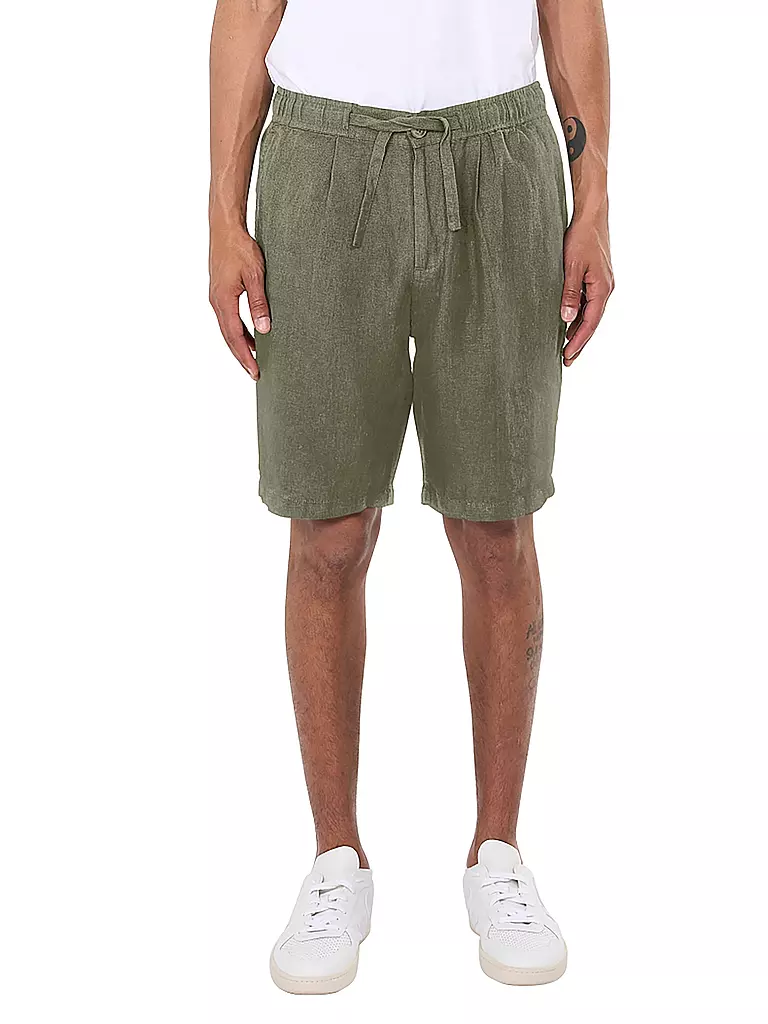 KNOWLEDGE COTTON APPAREL | Shorts FIG | Olive