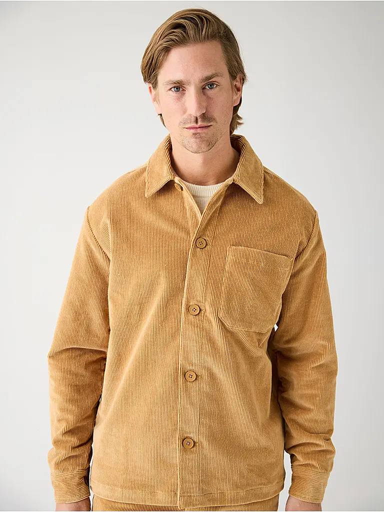 KNOWLEDGE COTTON APPAREL | Surchemise | camel