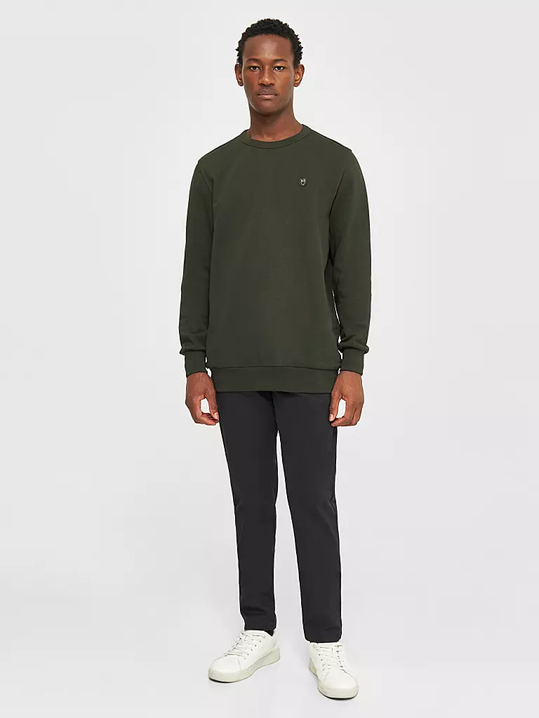KNOWLEDGE COTTON APPAREL | Sweat ERIK | Vert foncé