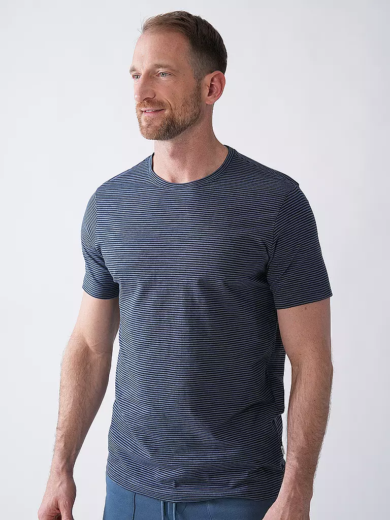KNOWLEDGE COTTON APPAREL | T-Shirt  | Bleu