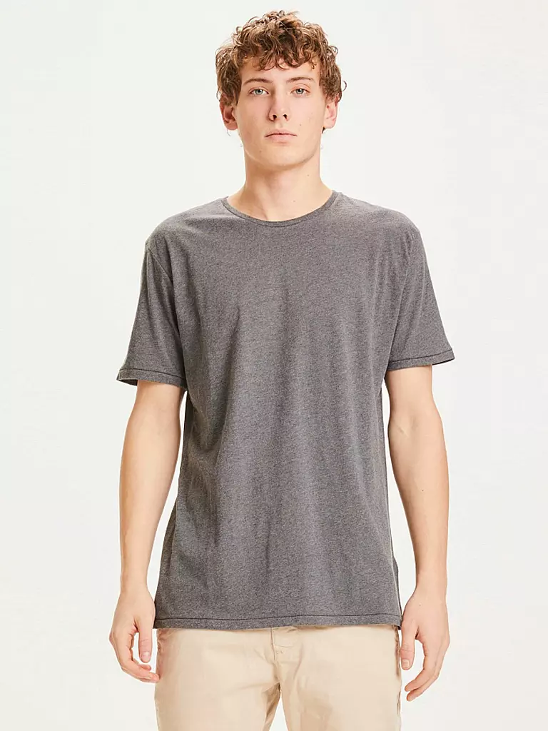 KNOWLEDGE COTTON APPAREL | T-shirt ALDER | grau