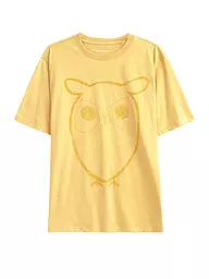 KNOWLEDGE COTTON APPAREL | T-Shirt BIG OWL | Jaune