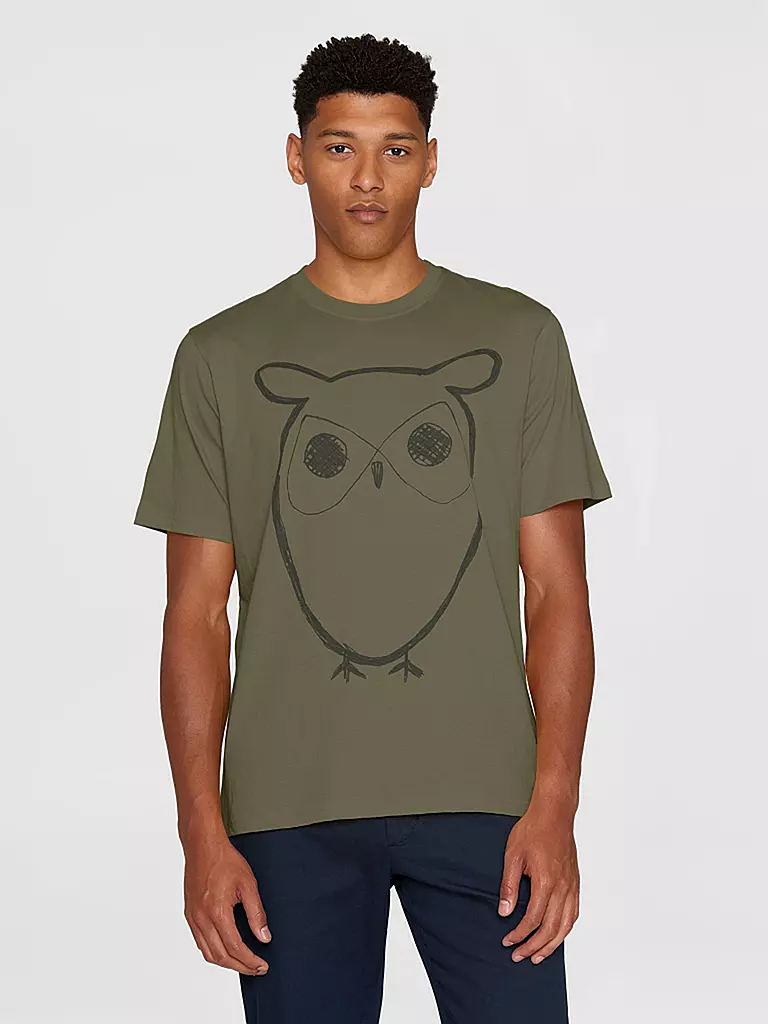 KNOWLEDGE COTTON APPAREL | T-Shirt BIG OWL | 