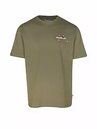 KNOWLEDGE COTTON APPAREL | T-Shirt TEE KAJAK | Olive