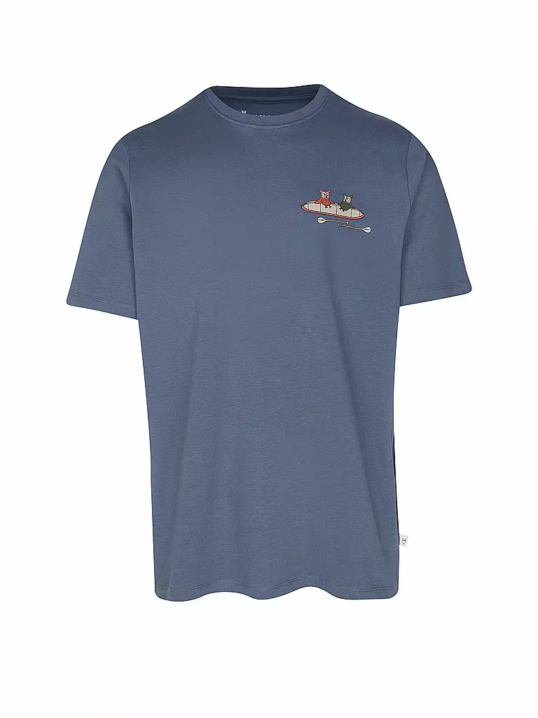 KNOWLEDGE COTTON APPAREL | T-Shirt TEE KAJAK | Bleu