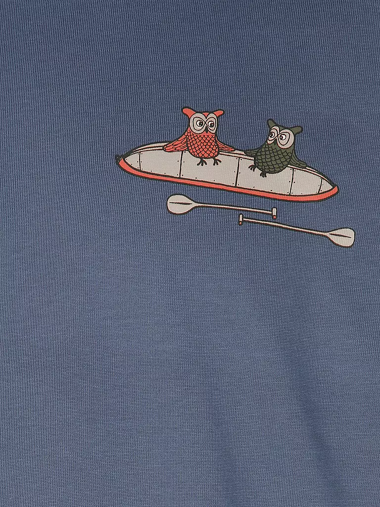 KNOWLEDGE COTTON APPAREL | T-Shirt TEE KAJAK | Bleu