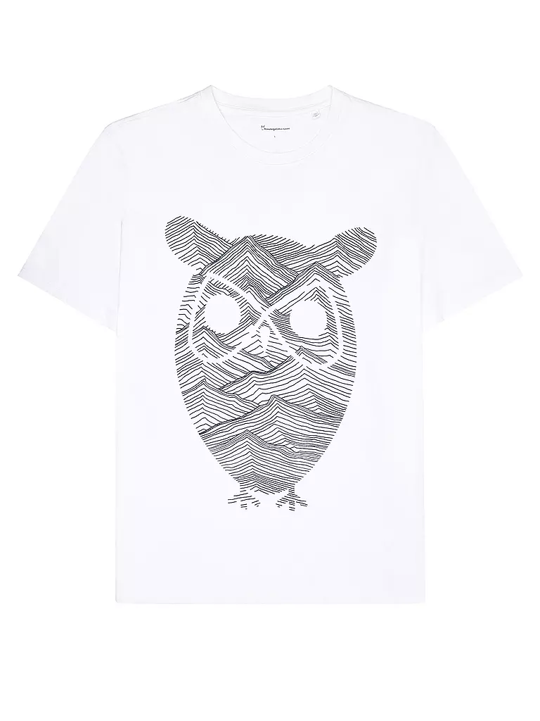 KNOWLEDGE COTTON APPAREL | T-Shirt | Blanc