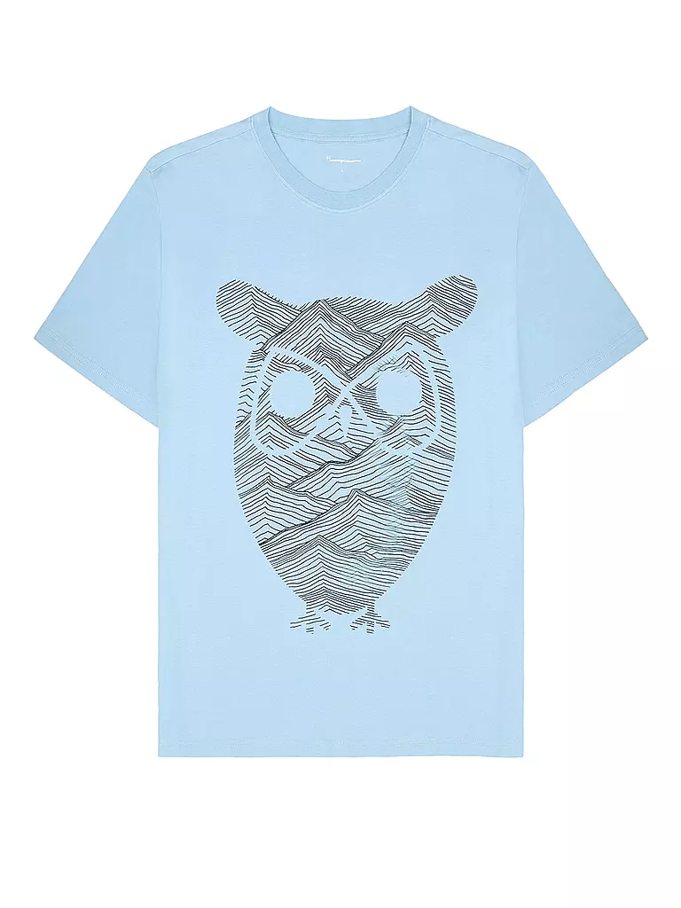 KNOWLEDGE COTTON APPAREL | T-shirt | Bleu clair