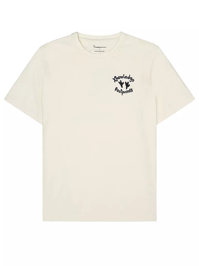 KNOWLEDGE COTTON APPAREL | T-shirt | creme