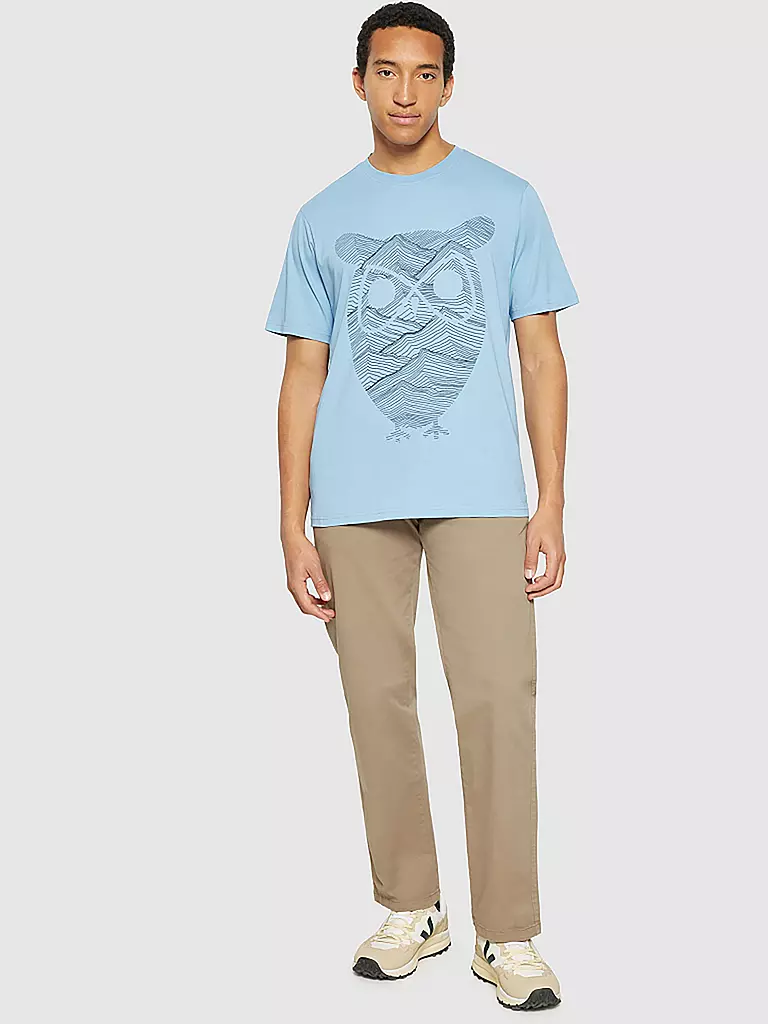 KNOWLEDGE COTTON APPAREL | T-shirt | Bleu clair