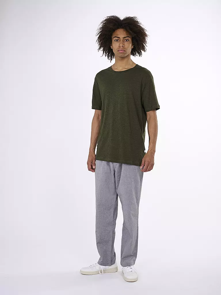 KNOWLEDGE COTTON APPAREL | T-shirt | Olive