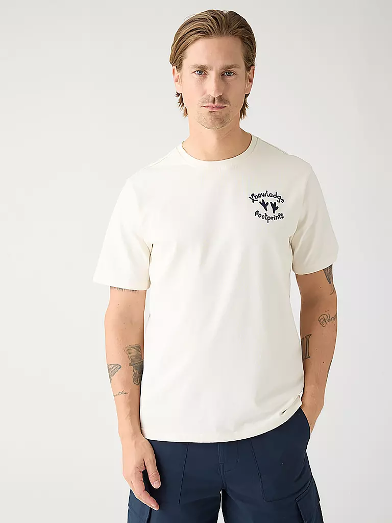 KNOWLEDGE COTTON APPAREL | T-shirt | creme