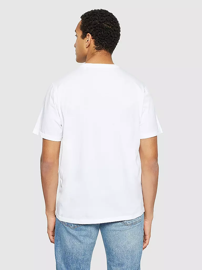 KNOWLEDGE COTTON APPAREL | T-Shirt | Blanc