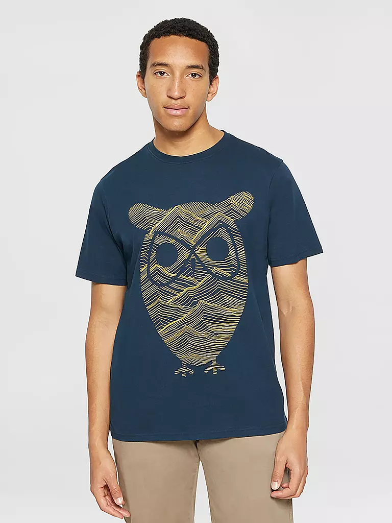 KNOWLEDGE COTTON APPAREL | T-Shirt | Bleu