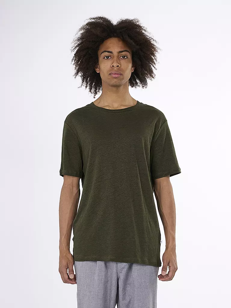 KNOWLEDGE COTTON APPAREL | T-shirt | Olive