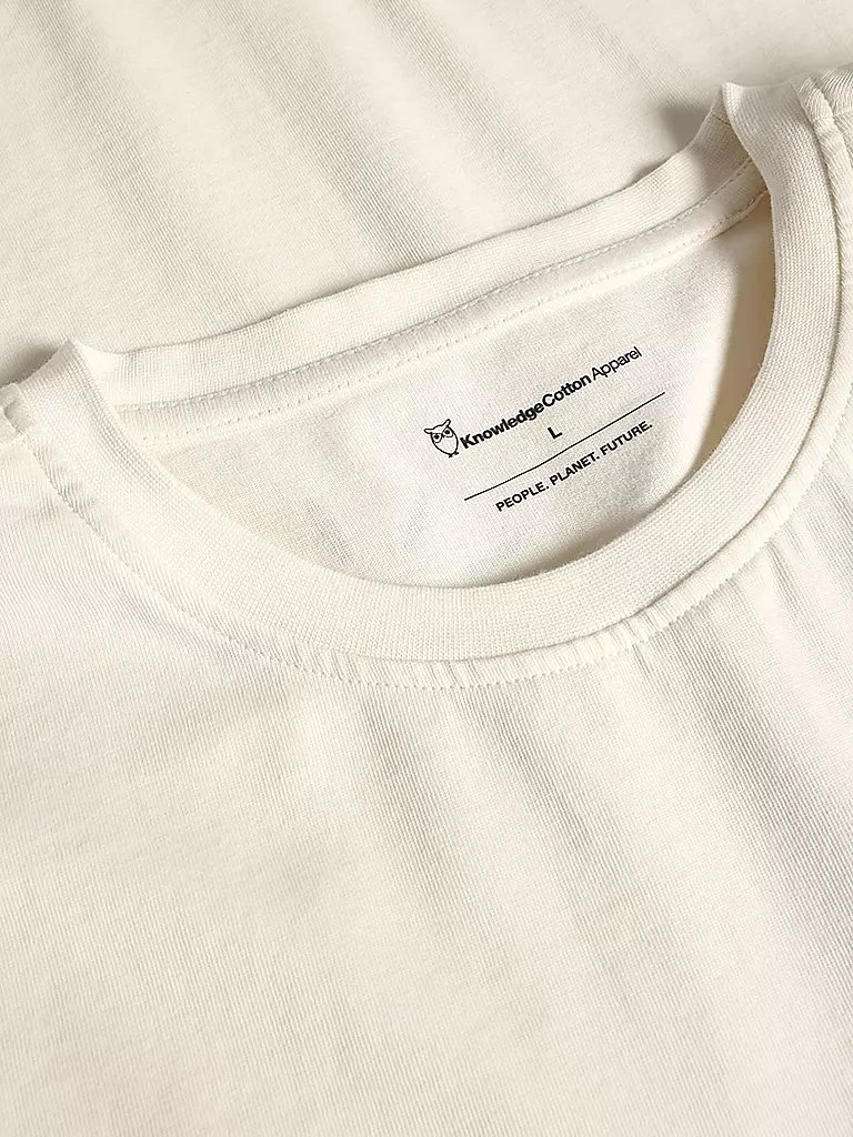 KNOWLEDGE COTTON APPAREL | T-shirt | creme