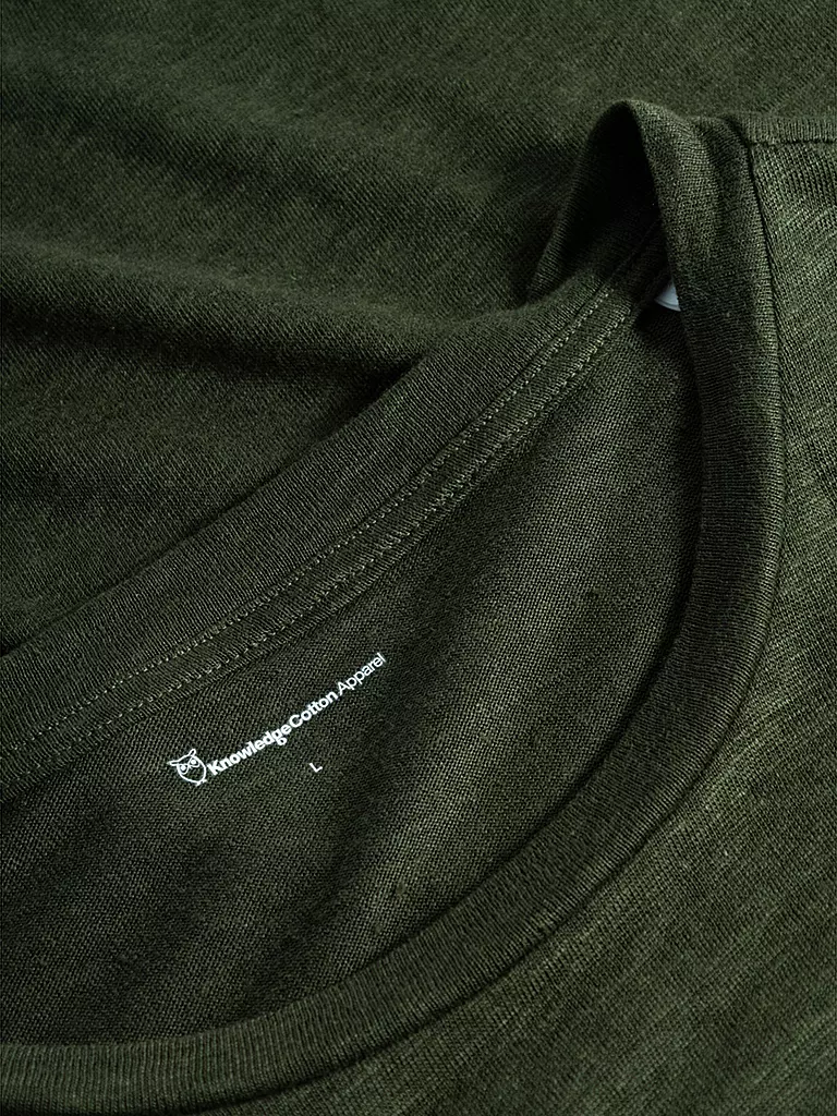 KNOWLEDGE COTTON APPAREL | T-shirt | Olive