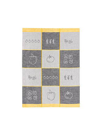 KRACHT | Torchon 50x70cm Carreaux Légumes Anthracite
