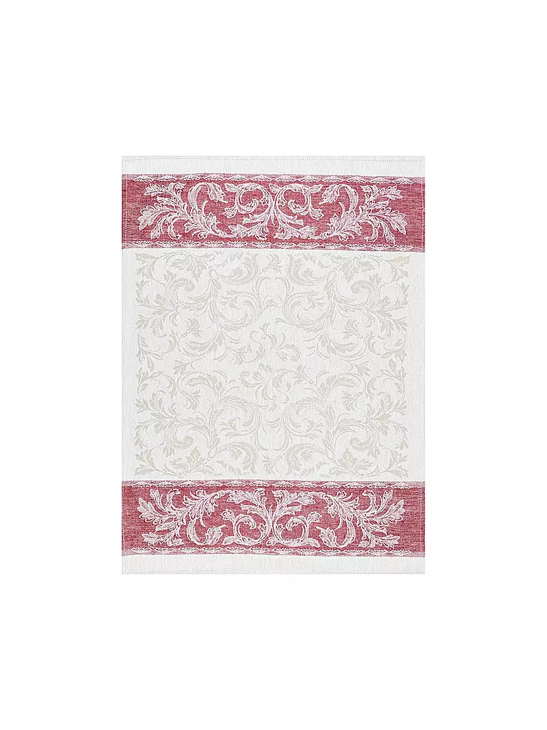 KRACHT | Torchon en métis 50x70cm Paisley | Rouge