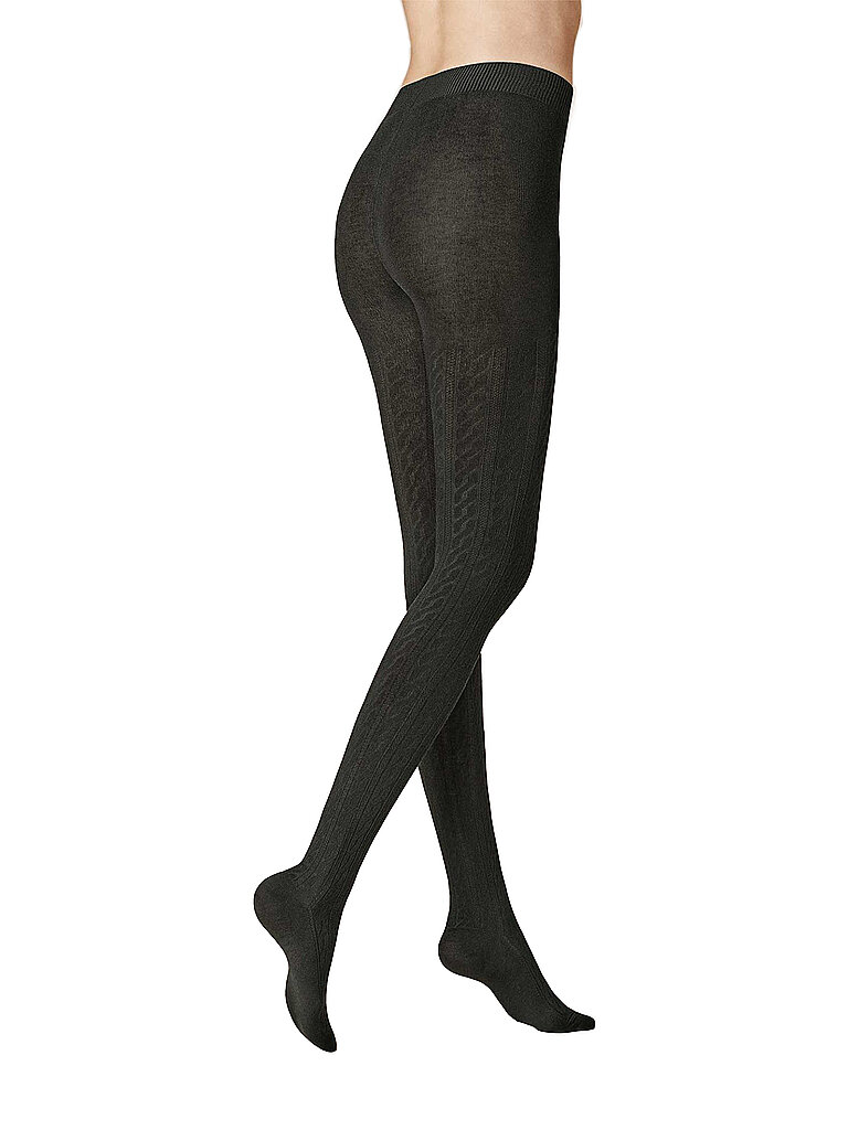 Strickstrumpfhose WINTER DREAMS anthrazitmel gris S