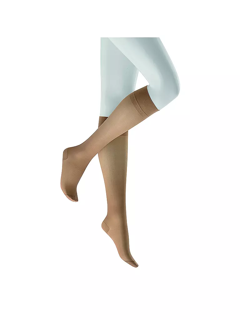 KUNERT | Chaussettes hautes " Fly & Care " cachemire | Beige