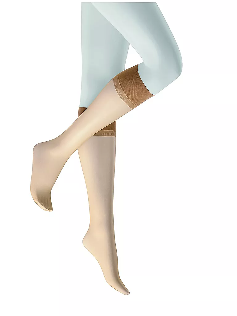 KUNERT | Kniestrümpfchen "Fresh Up 10" (Cashmere) | Beige