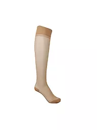 KUNERT | Kniestrümpfe COTTON SOLE 20 DEN | Marron clair