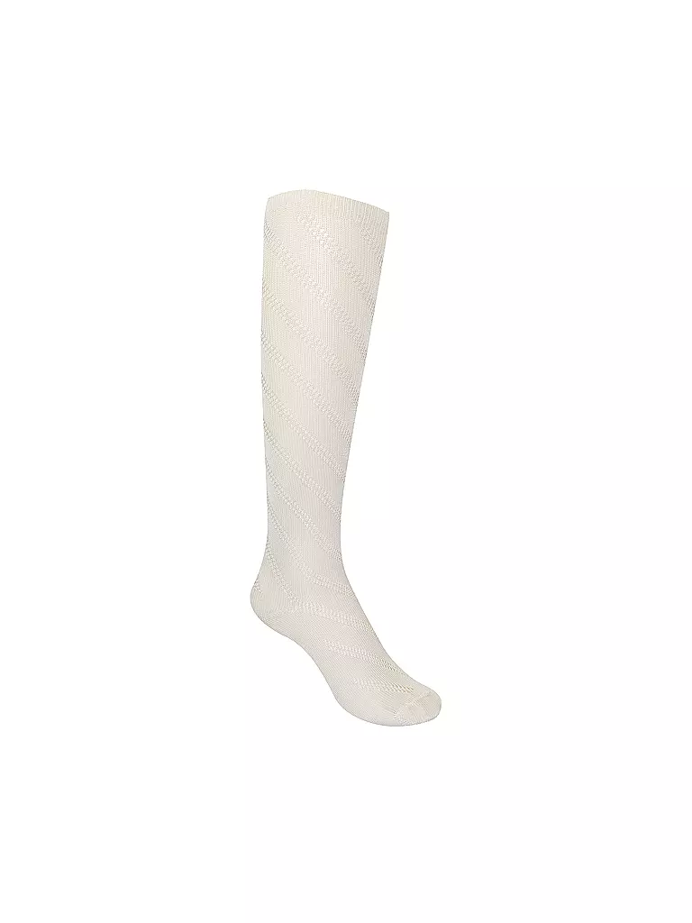 KUNERT | Kniestrümpfe DIAGONAL CROCHET | Crème
