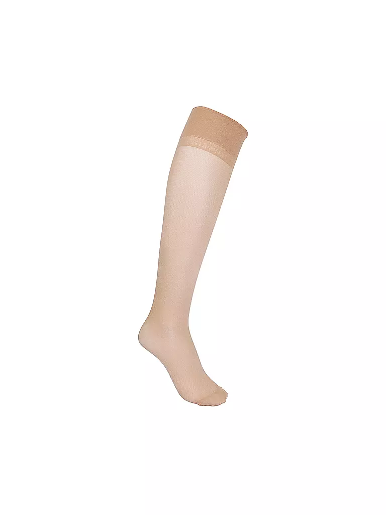 KUNERT | Kniestrümpfe Satin 40 den puder | Beige